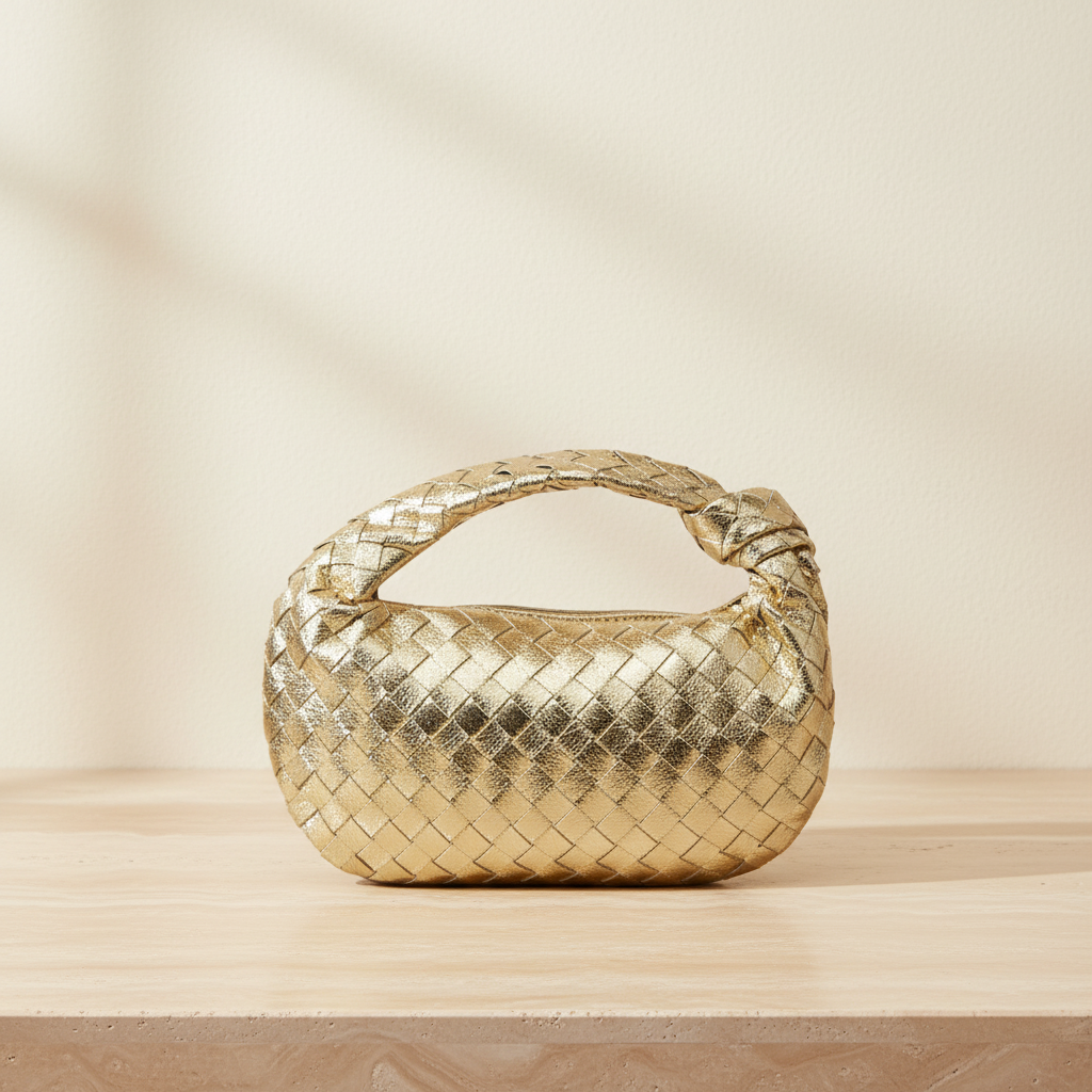Woven Bag Golden — BG Replace