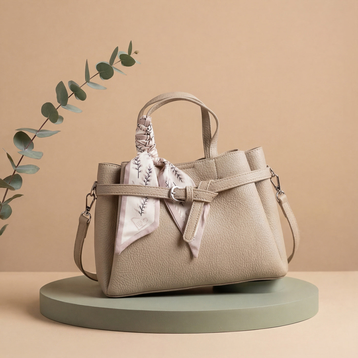 Scarf Accent Tote