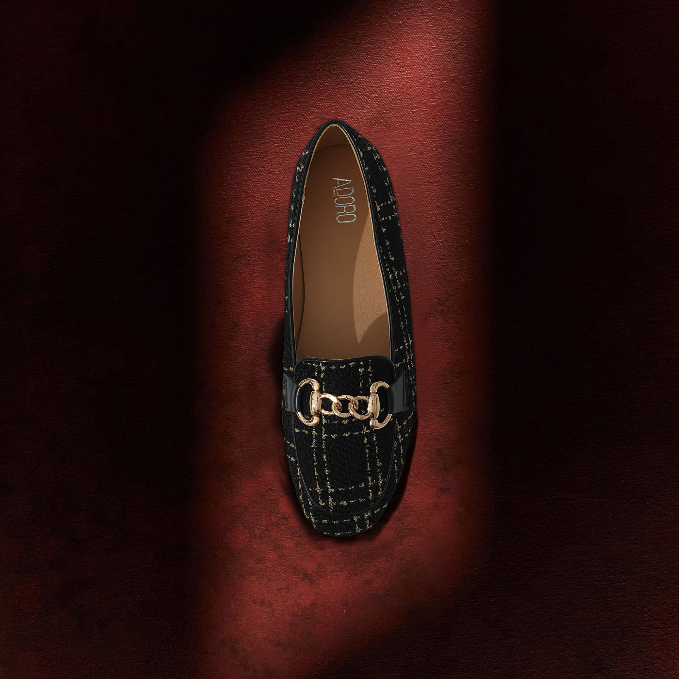 Chain Tweed Pumps