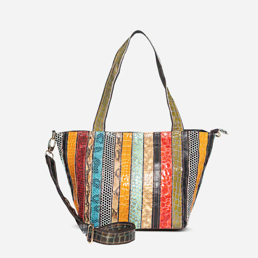 Chic Fusion Leather Tote