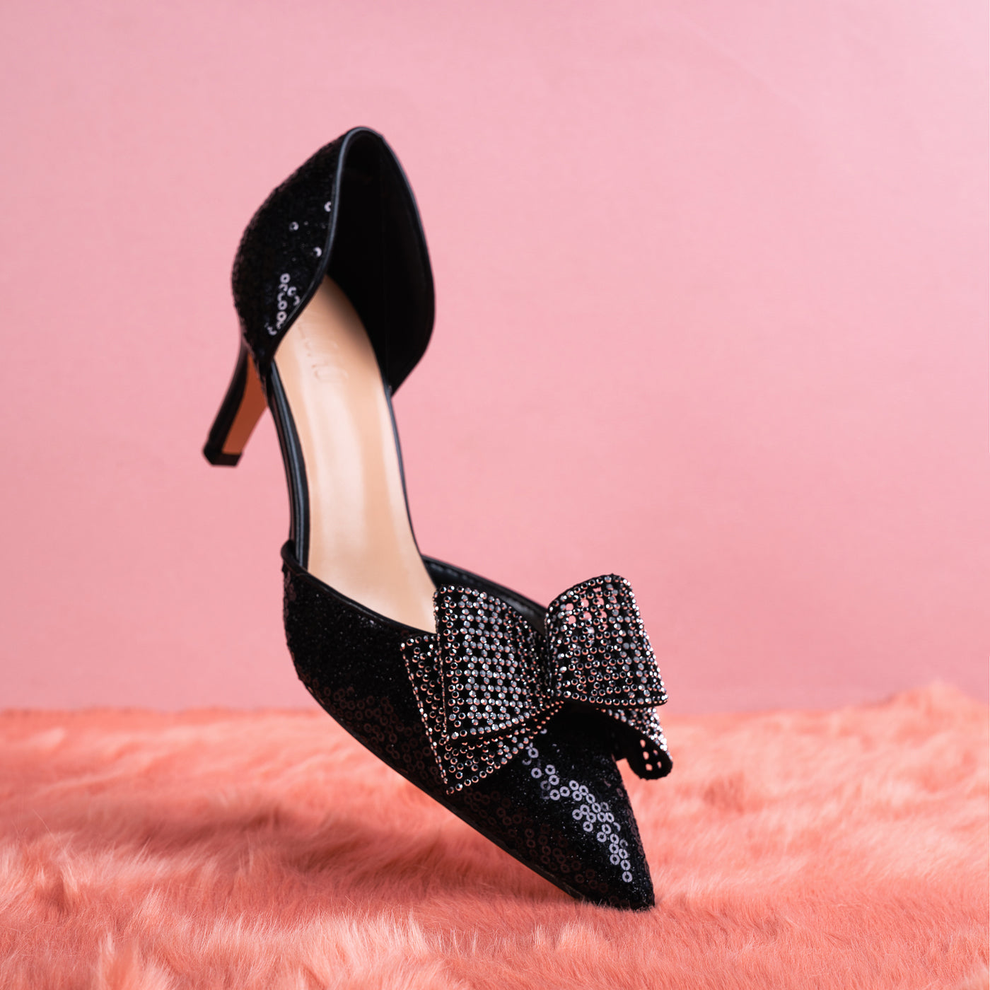 Glittery Bow Pumps – ADORO