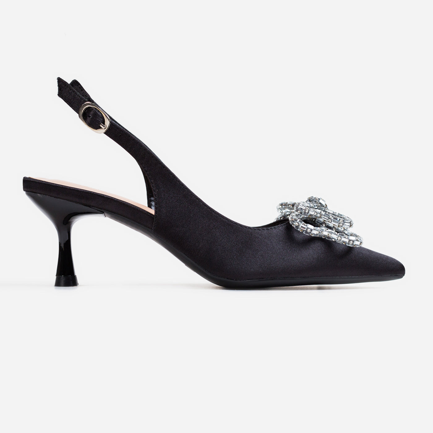 Jewel Flutter Slingback Pump