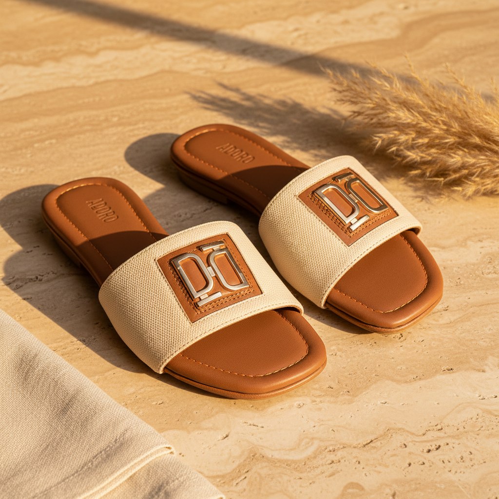 ADORO Cream Canvas Logo Slides – Editorial