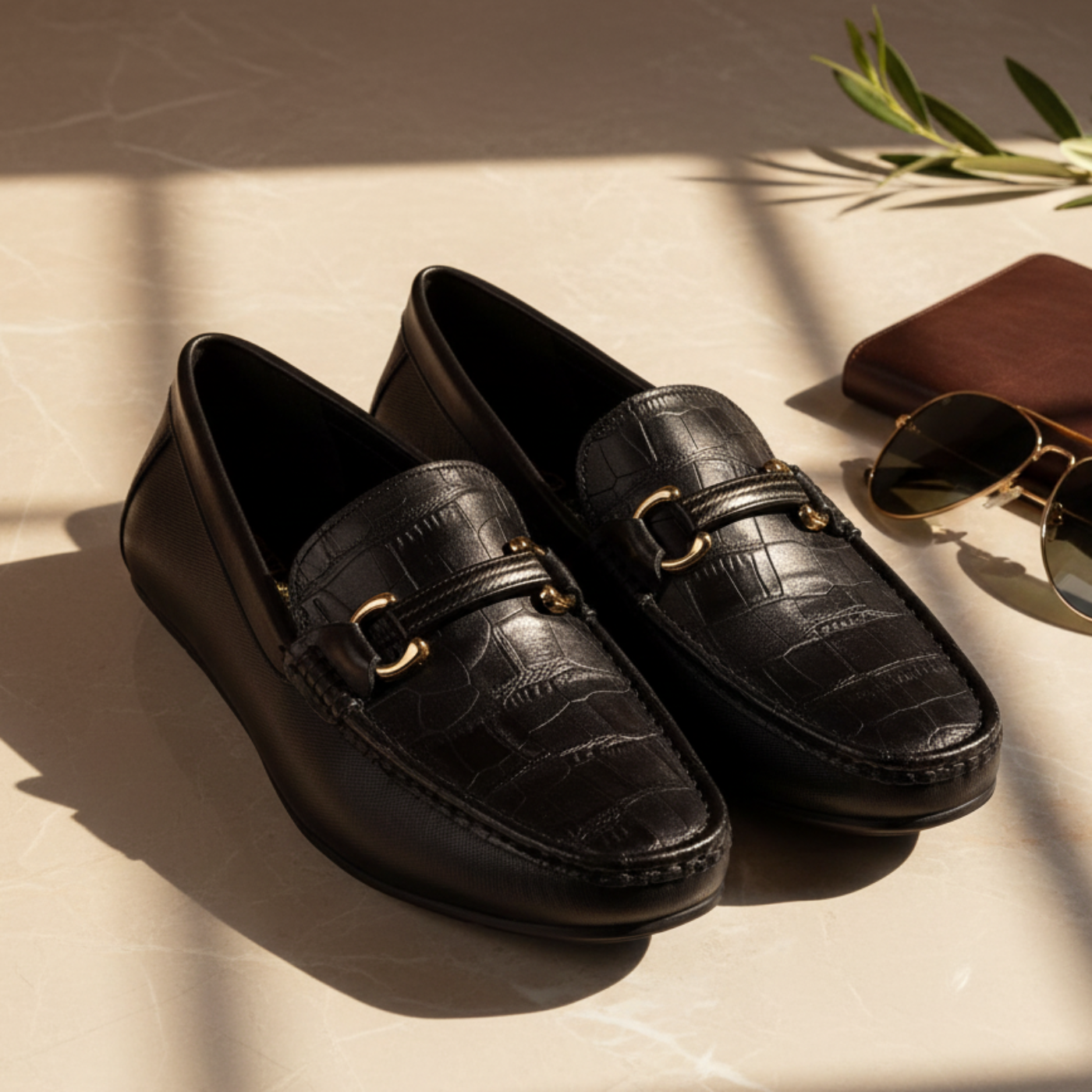 ADORO Black Driving Loafers – Elevated Editorial