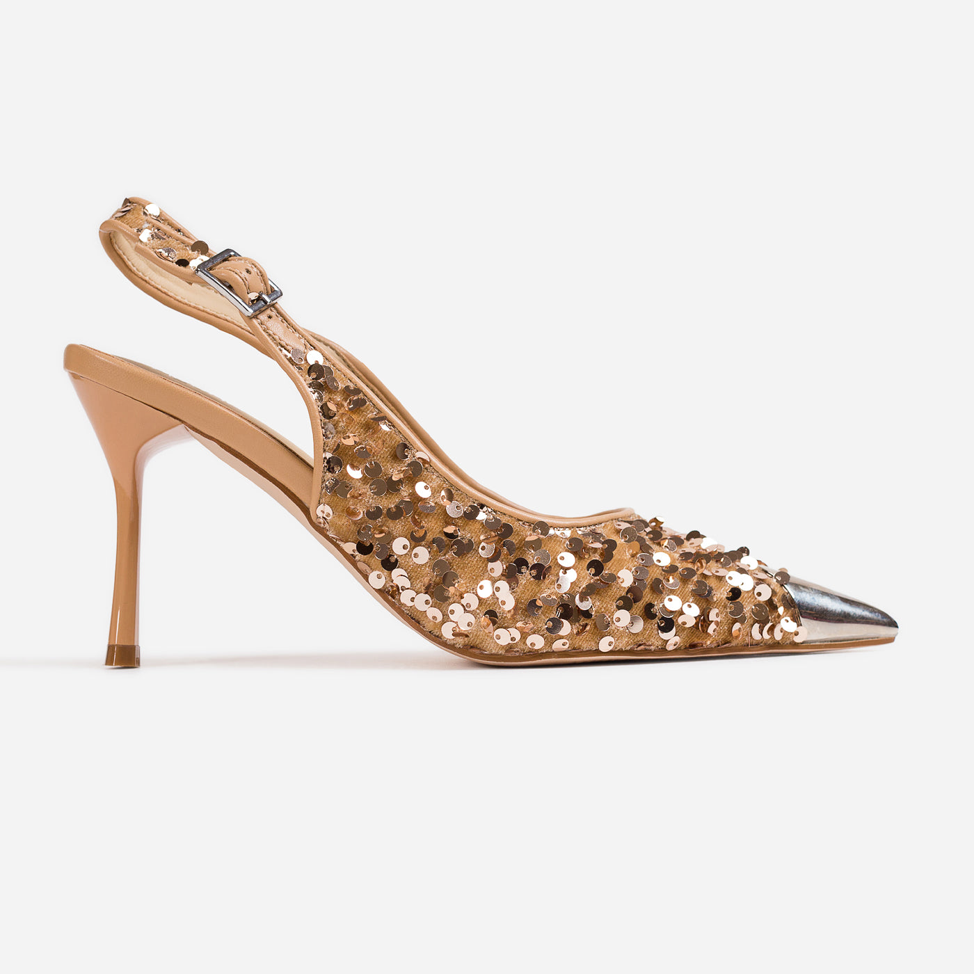 Sequin Radiant Slingback Pump
