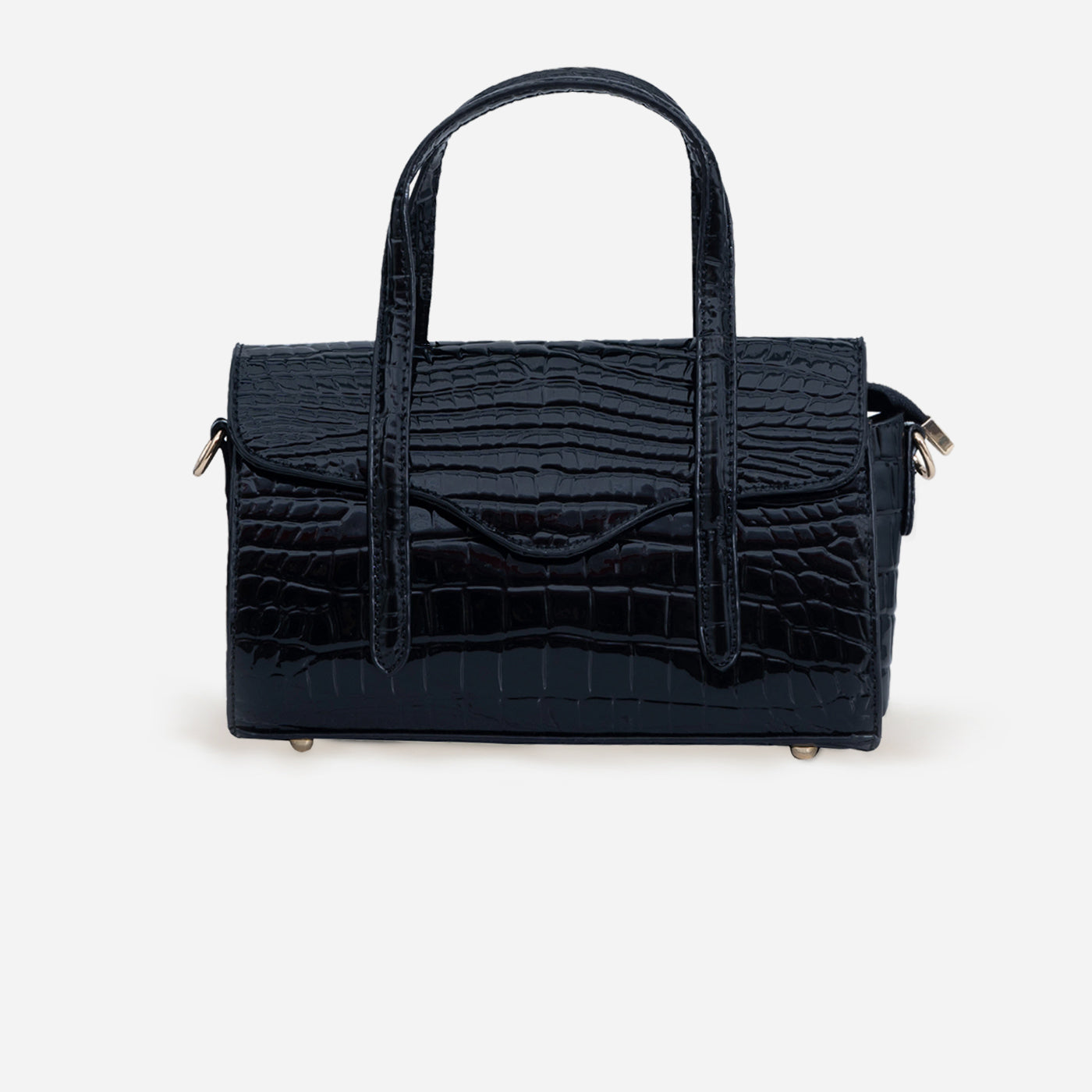 Shelby Croc Shoulder Bag