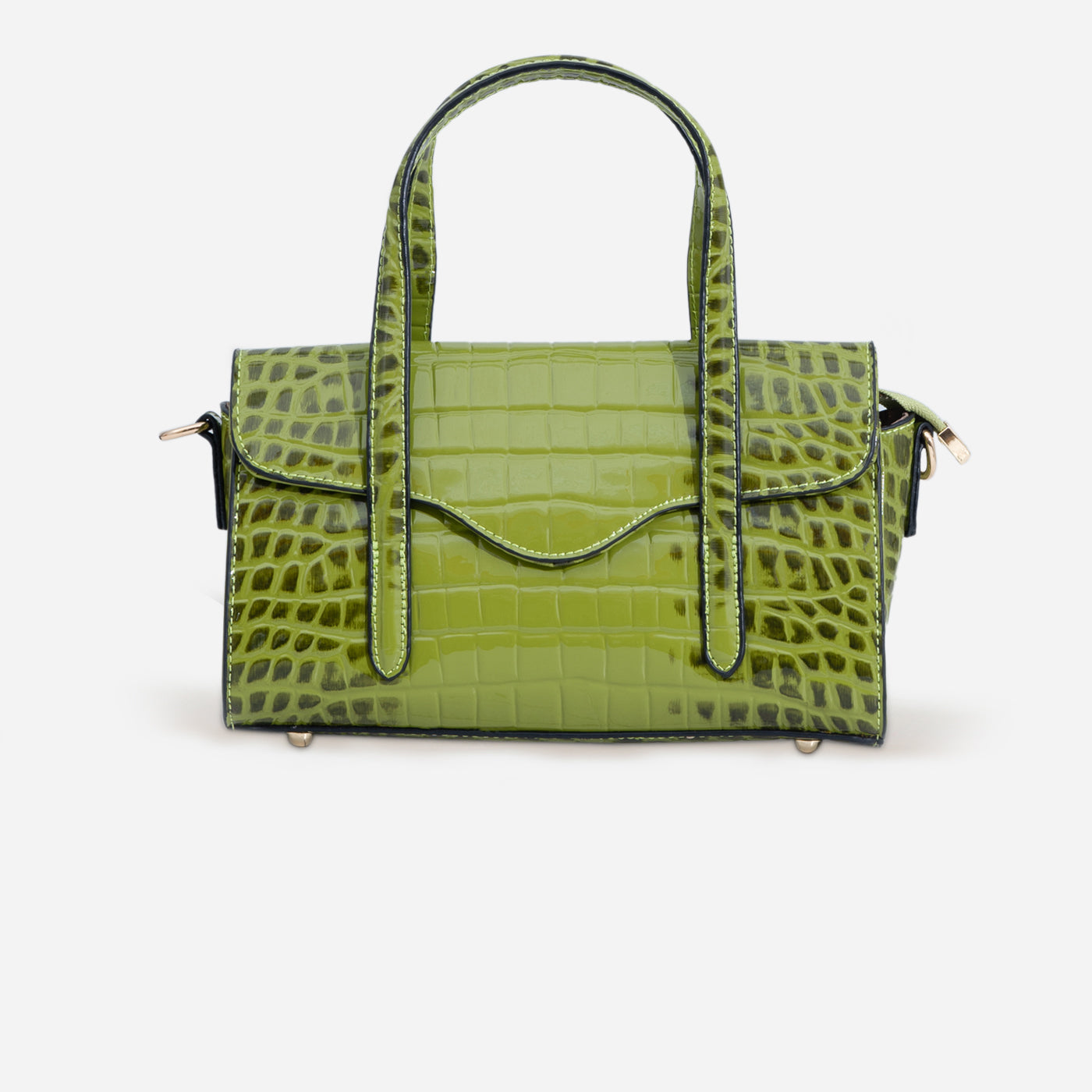 Shelby Croc Shoulder Bag