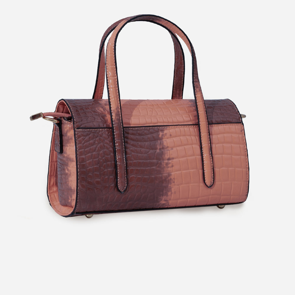 Shelby Croc Shoulder Bag