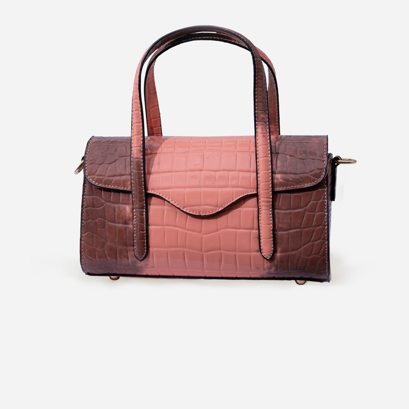 Shelby Croc Shoulder Bag