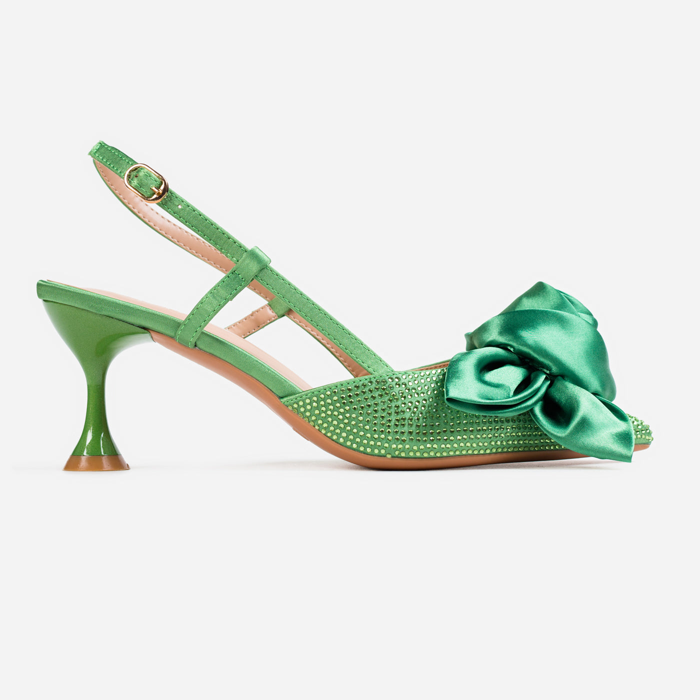 Silk Rosette Slingback Pump