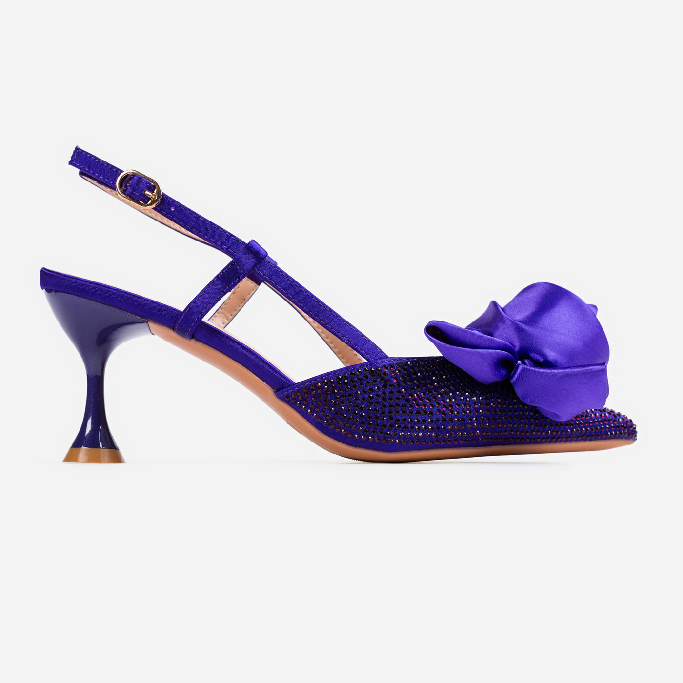 Silk Rosette Slingback Pump