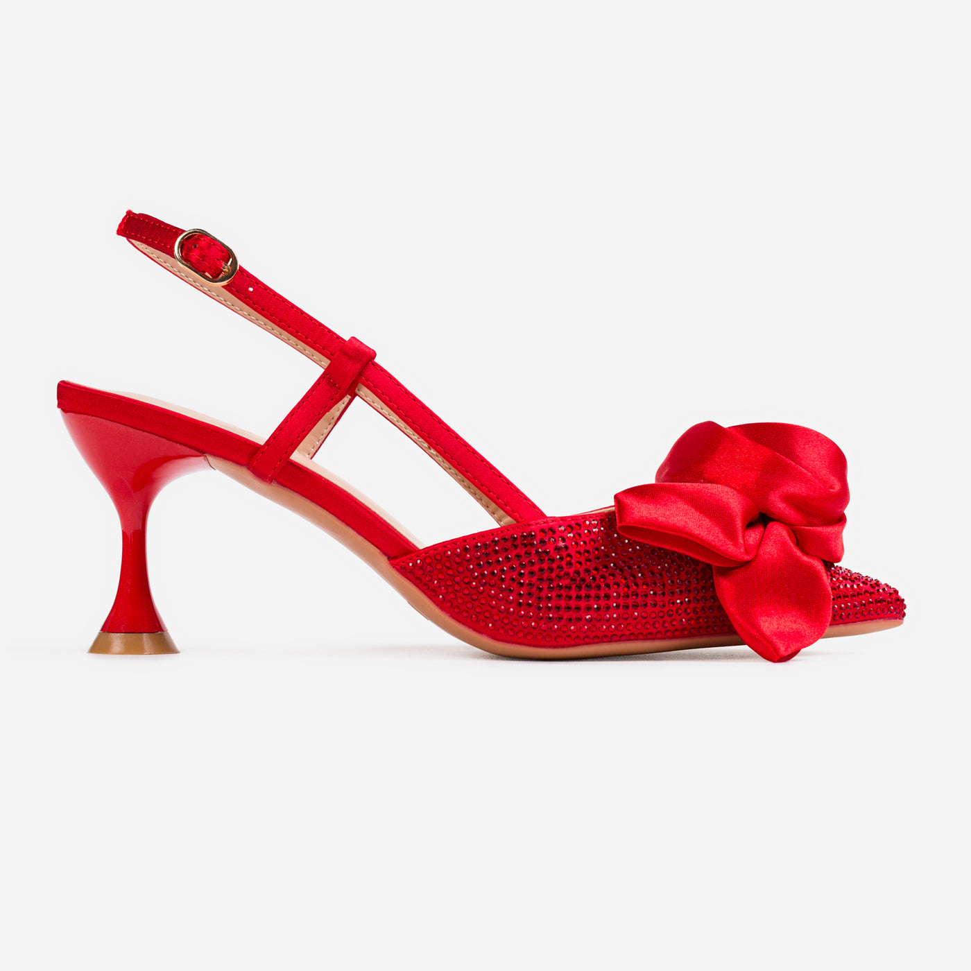 Silk Rosette Slingback Pump