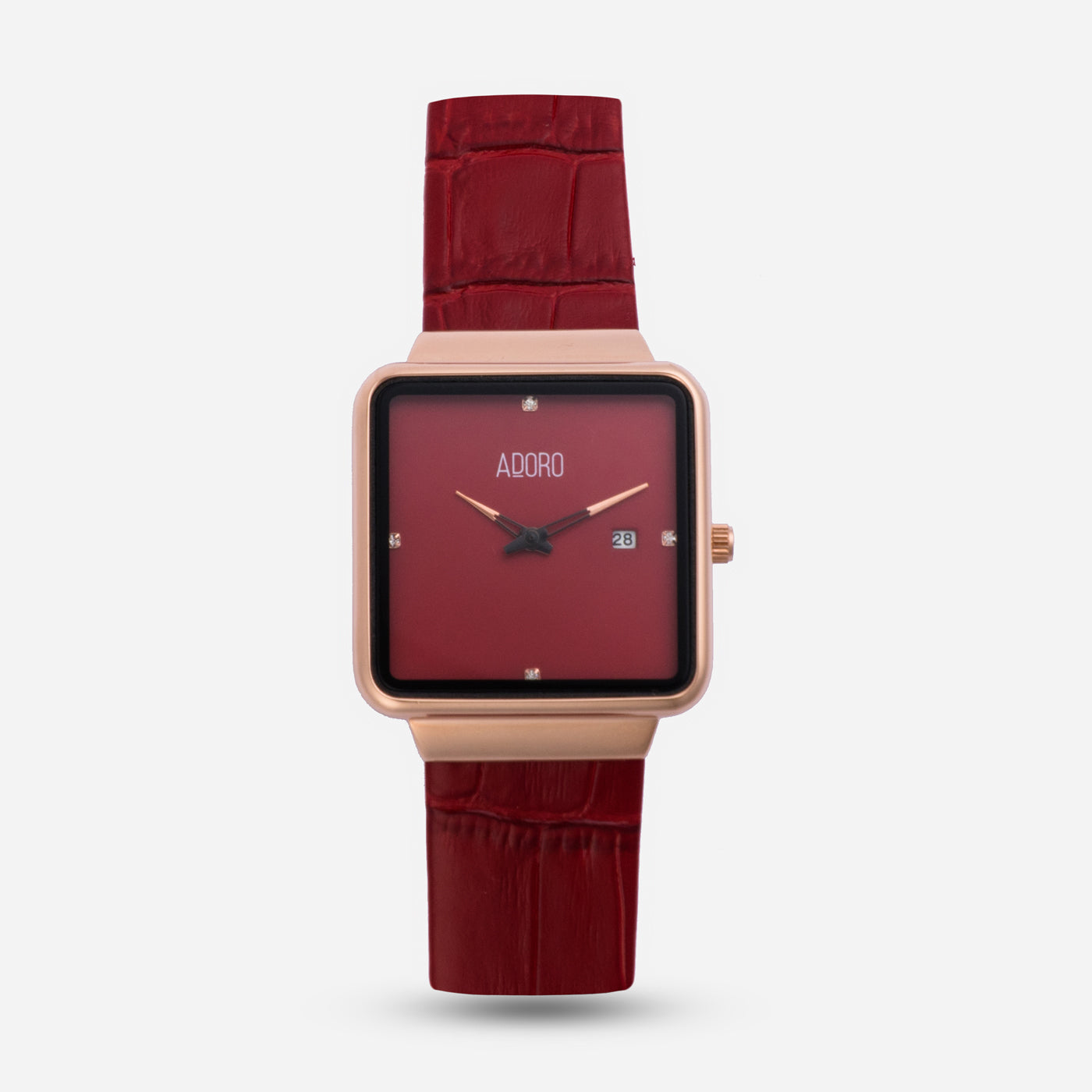 Square Luxe Leather Watch