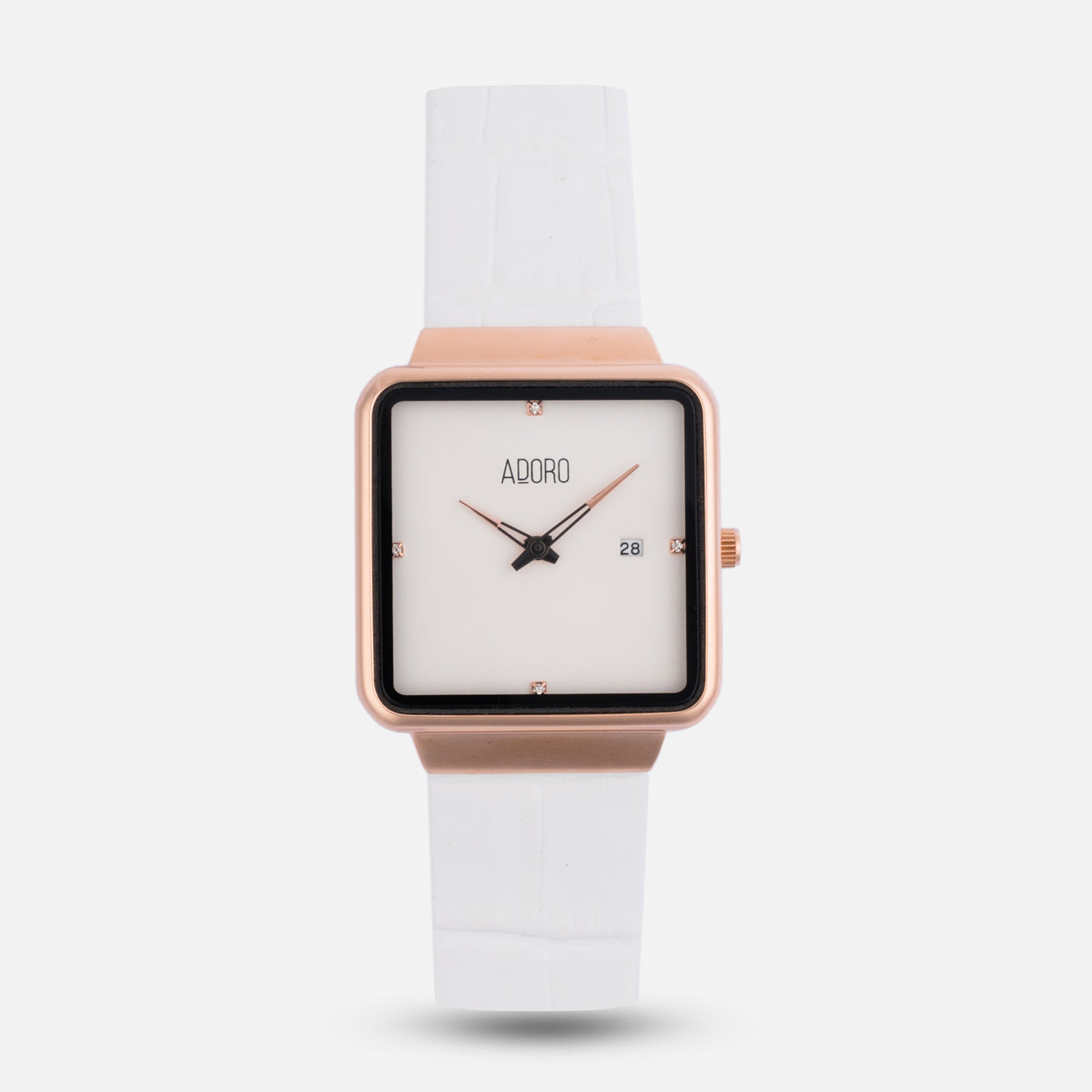 Square Luxe Leather Watch