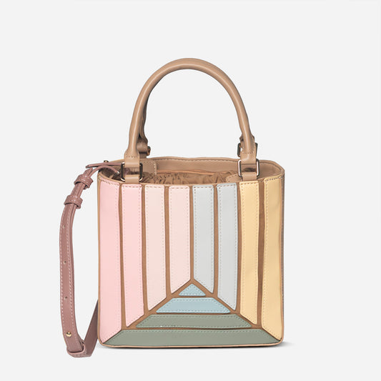 Stripe String Shoulder Bag