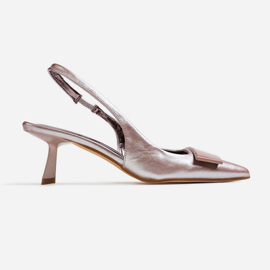 Trapeze Slingback Pump